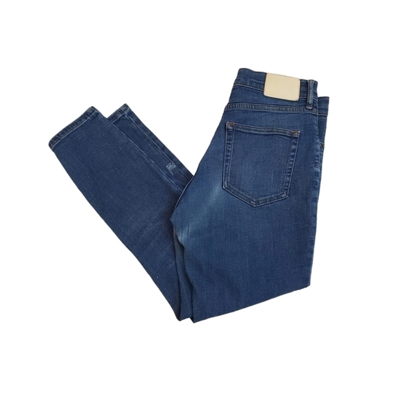 Everlane The High Rise Skinny blue cropped jeans pants SIZE 28 - Picture 1 of 10